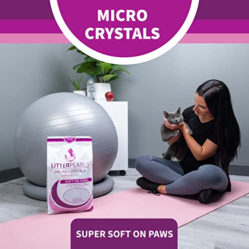 Litter Pearls Micro Crystals Cat Litter, 10.5 Lb, Clear With Blue (10610) #TOP4