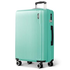 LUGG 28inch Vacay Suitcase ABS Luggage with TSA Indent Lock, Aluminium Trolley Handle, 360° Spinner Wheels, Water-Resistant & Durable Material - Airline Compatible (76.5 x 30 x 50.5cm)