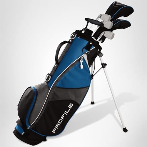 WILSON Golf Profile JGI Junior Complete Golf Set &mdash; Large, Blue, Left Hand