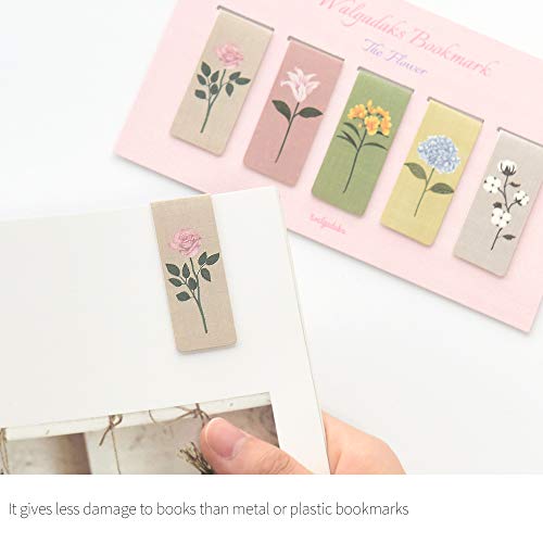 Monolike Magnetic Bookmarks The Flower, Set Of 5 #TOP5