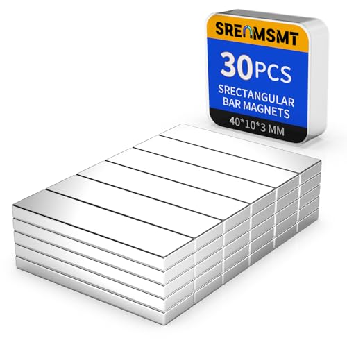 Image of Powerful Neodymium Bar Magnets, 30 Pack Heavy Duty Magnet, 40x10x3 mm