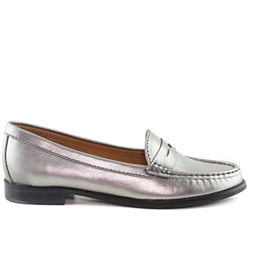 Image of Womens Casual Genuine Leather Comfortable Lightweight Driving Moaccasins Classic Fashion Penny Slip On Ladies Driving Loafer Flat Shoes