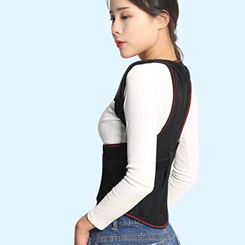 Correcteur de posture dos lavable avec double ajustement de traction