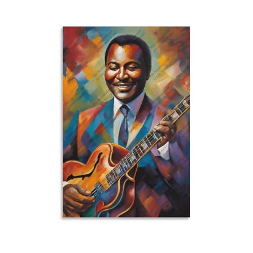 Poster George Benson Jazz Guitarist decoration murale toile 60x90