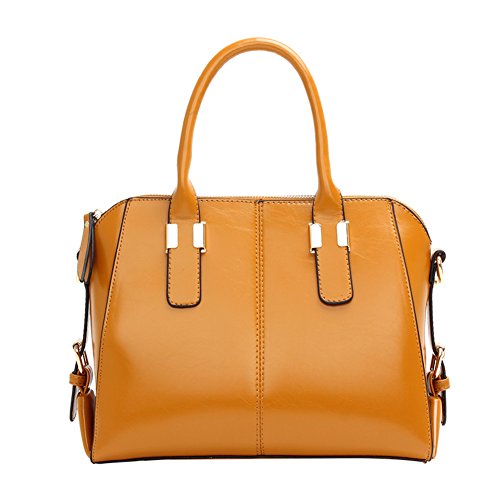 Sac à main jaune femme grand format résolvant le transport de l'ordinateur