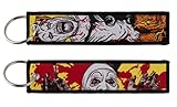 Pinstant Art the Clown Terrifier Captain Spaulding House of 1000 Corpses Horror Movie Halloween Keychain Key Tag Chain Fob Ring