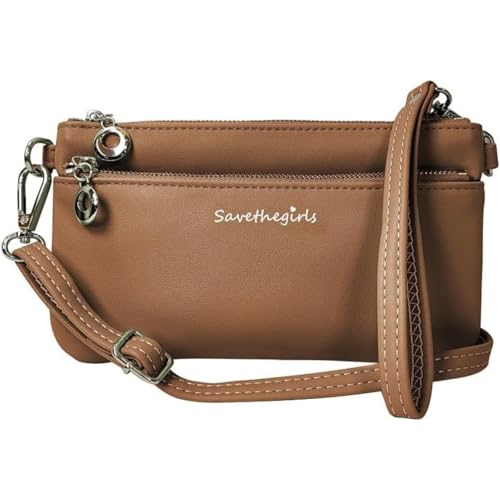 Image of Save the Girls Cell Phone Purse - Touch Screen Women's Crossbody Bag - Clutch Purses for Women (Bella)