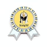 Dimensions : 3 x 3,8 cm Broche en forme de chevalier en cuirasse de casque, M, Métal