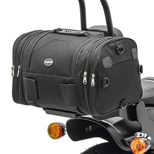 Borsa da Sella Compatibile con Harley Davidson Sportster 1200 / CA/CB Custom, Softail Springer/Standard/Street Bob, Sportster 1200 Custom/Iron/Low/Nightster/Roadster/Sport RB1