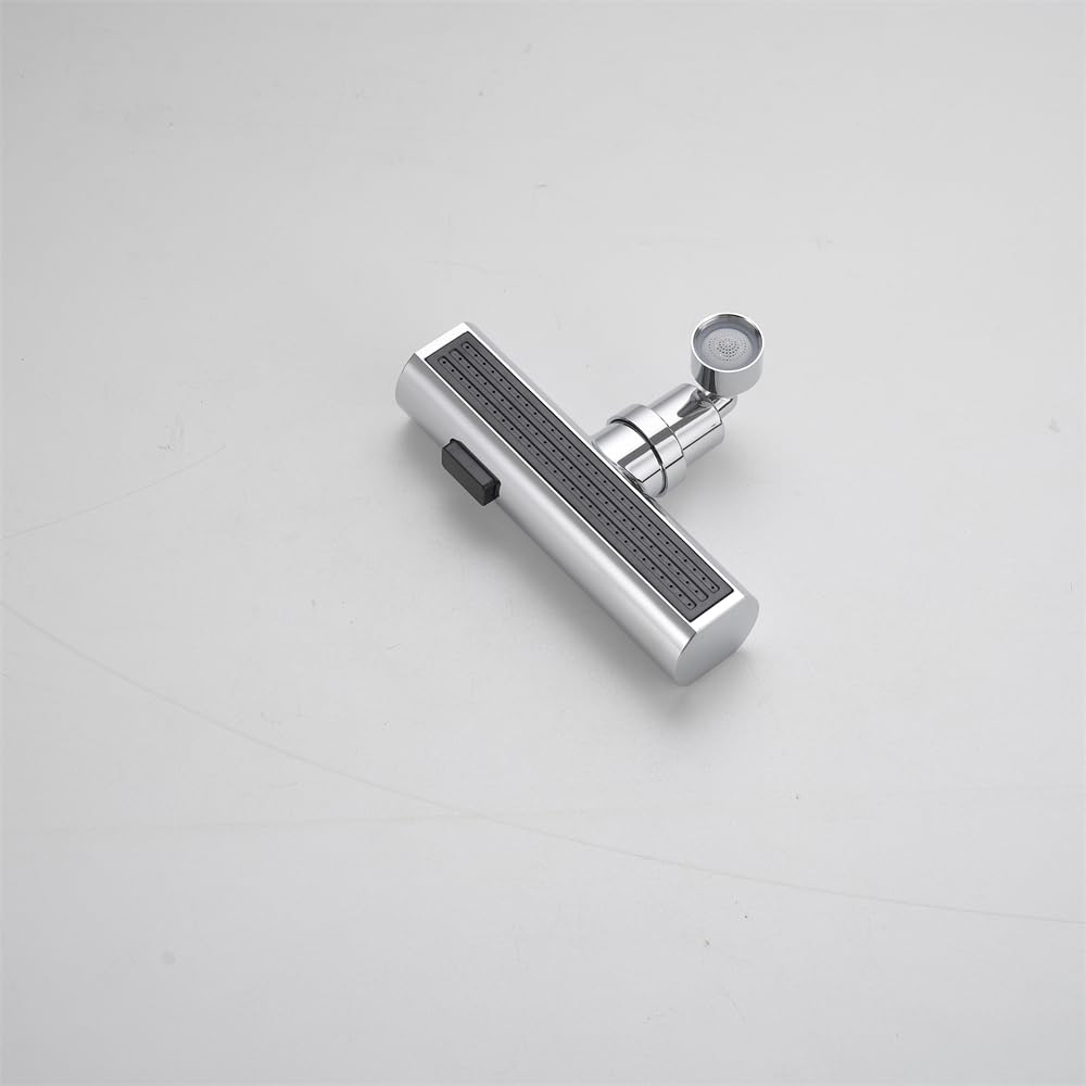 Aeratore per Rubinetto, prolunga per Rubinetto con spruzzatore a Cascata, Accessorio di Ricambio Universale Girevole a 360° per lavello da Cucina, Cromato.