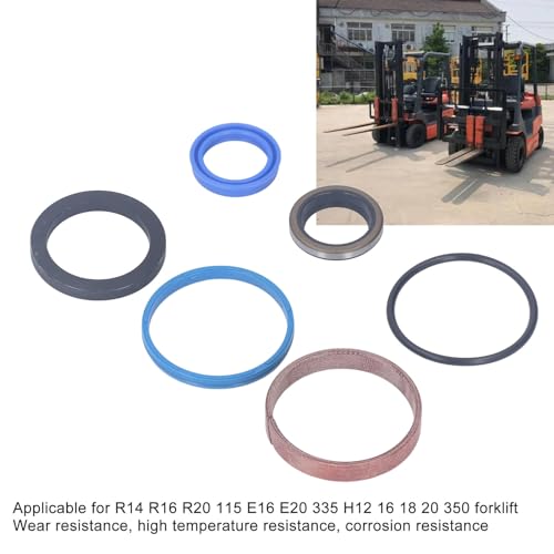 Kit de Vedação para Cilindro de Empilhadeira, Material de Borracha, Modelo 0009608077, Compatível Co