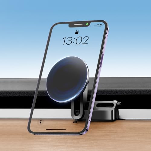 ANKEWAY for Tesla Model 3 Model Y Phone Mount Holder, Magnetic Phone Mount for iPhone 16 15 14 13 Series and All Phones with MagSafe Case, Phone Holder No Glue Marks, Model 3/Y Accessories