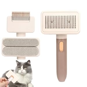 Grooming Brush, Multifunctional Cat Deetangler Brush, Portable Pet Supplies, Wiederverwendbares Reinigungswerkzeug für Haustiere, effektive Entfernung und Grooming Lösung für Katzen