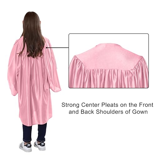 Tnghui Preschool And Kindergarten Shiny Graduation Gown Only Kids Choir Robe For Church3