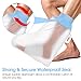 Heclia Cast Covers for Shower Leg, Waterproof Leg Cast Cover for Showering, Reusable Casts Protector Bag for Ankle Foot Legs Wound Burns, Non-Slip Shower Boot Foot Cover to Keep Wounds & Bandages Dry
