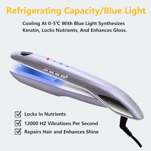 Plancha para cabello profesional Ice y Hot, plateada miniatura 4