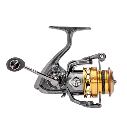 Image of Lew's Custom Lite 200 SS Spinning Fishing Reel, Size 200 Reel, 10+1 Bearings, 6.2:1 Gear Ratio, Tanso Tech Frame, Shallow Spool, Aluminum Speed Gears, Hybrid Carbon Drag, Reversible Retrieve, Gray