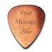 Personalized Add Your Own Engraved Text Guitar and Bass Pick Custom Customizable Gift COPPER (Single Side Engraving)