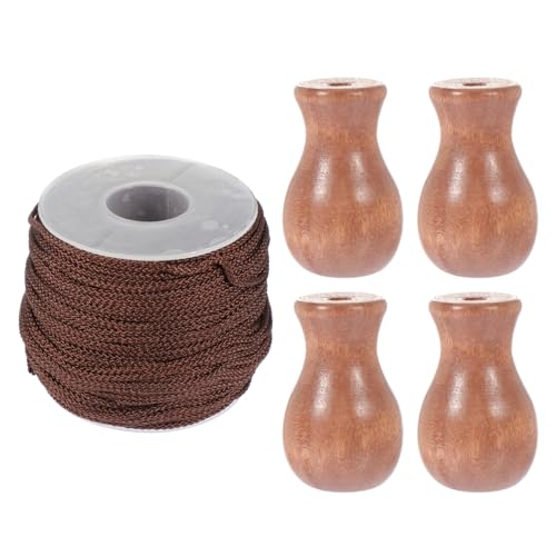 Yardenfun Cordon Tressé 1.5X1.5X1.2 Pouces Accessoire pour Store Vénitien en Bois Multifonction Réparation Rideaux Maison Décoration