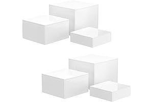 NIUBEE Acrylic Buffet Risers: Elevated Display for Cakes, Jewelry, and More