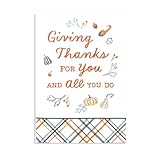 Hallmark Business Bulk 100 Pack Thanksgiving Cards for Employees & Staff (Giving Thanks for You), 5x7 Cards, Message Inside, Envelopes Included
