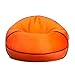 Big Joe Sports Ball Child-Sized Bean Bag Chair for Kids, Basketball Plush, Ultra-Soft Lightweight Polyester Blend, 2.5 Foot Refillable