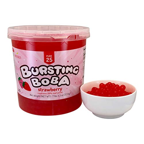 Bossen Bursting Boba® Pure25 Collection (7.26 Pound (Pack of 1), Strawberry) - Thumbnail 2
