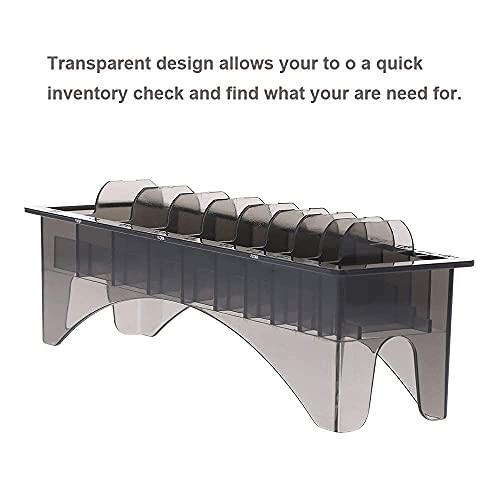 Rectangular Plastic Guide Comb Storage Box, Universal 10 Grid Base For Electric Hair Clipper Limit Comb Hair Tools Supplies Storage Organizer Guide Comb Storage Case Container Box For Barbershop Use #TOP7