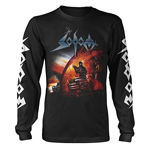 T-shirt Sodom Agent Orange manches longues noir coupe standard pour homme amateur de thrash metal