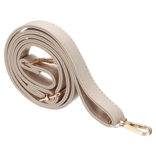 QUARKZMAN Laniere pour Sac en Cuir Remplacement Crossbody, 27.6-51.2 inch Ajustable Laniere pour Sac Bandouliere Femme Sac A Main, Beige Clair