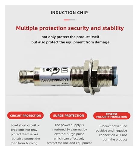 Connecteur de type PNP résistant aux vibrations ERC18M-DS30B1 capteur - 6