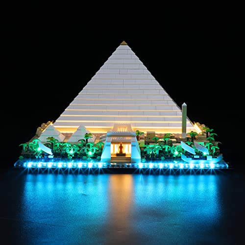 LIGHTAILING Led Lighting Kit for Lego- 21058 Great Pyramid of Giza Building Blocks Model - LED Light Set Compatible with Lego Model(Not Include Lego Model) - Image 2