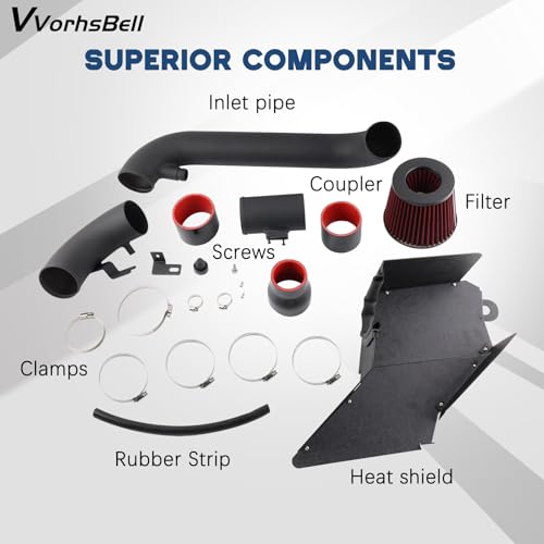 VVORHSBELL Cold Air Intake for 06-19 VW Golf/GTI/MK5/MK6/CC/Passat1.8T 2.0T by VVORHSBELL - Used condition - Image 5