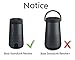 LTGEM EVA Hard Case for Bose SoundLink Revolve or Revolve (Series II) Bluetooth Speaker with Mesh Pocket-Black