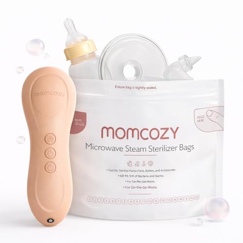 Momcozy Rolling Lactation Massager with Heat, 3-in-1 Design, Blue-Green | Real-Like Massage, Relieve Clogged Ducts, Improve Milk Flow, Warming Function, Breastfeeding Essentials, Postpartum