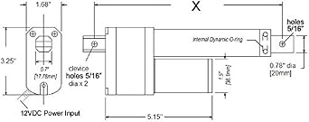 8 115lb Thrust Linear Actuator