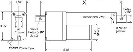 8 115lb Thrust Linear Actuator