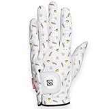 SKIVE Golf Premium Golf Glove | 100% AAA Cabretta Leather | Cool Golf Gloves | Serious Feel & Performance | Mens Golf Gloves Left Hand | Funny Golf Gloves