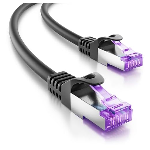 deleyCON 1m CAT7 Netzwerkkabel - 10 Gigabit - RJ45 Patchkabel Ethernet Kabel (Kupfer, SFTP PiMF Schirmung) - für Highspeed LAN DSL Switch Modem Router Patchpanel CAT7 CAT6 CAT5 - Schwarz