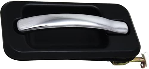 Miniatura 5 de KarParts360 Manija de puerta exterior para Hummer H2 2003 04 05 06 07 08 2009 Bisel negro del lado del pasajero delantero con palanca cromada