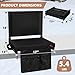 Romswi 2PK Heated Stadium Seats for with Back Support Bleachers,3-Level Heating Bleacher Seats with Backrest and Cushion,Lightweight Portable Folding Bleacher Chair for Sports Events and Concerts