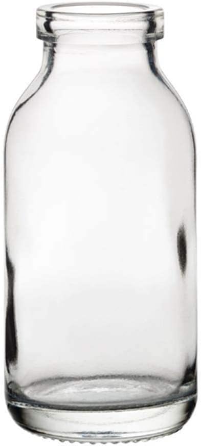 Utopia Mini Milk Bottles 4.25oz / 120ml – Pack of 6 | Stylish Reusable Glass Bottles for Milk, Cream, Sauces, and Cocktails | Durable, Dishwasher Safe Hospitality Glassware