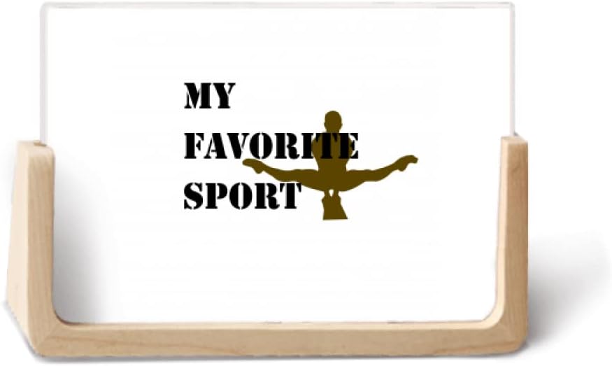 N/A Like Sports Fitness Balanced Vaulting Horse Photo Wooden Photo Frame Tabletop Display