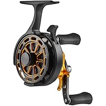 Inline Ice Fishing Reel, CNC Machined Aluminum Spool, 3+1 Ball Bearings, 2.81 Gear Ratio, Ultra Smooth, Adjustable Star Drag, Freespool, Magnetic Drop System