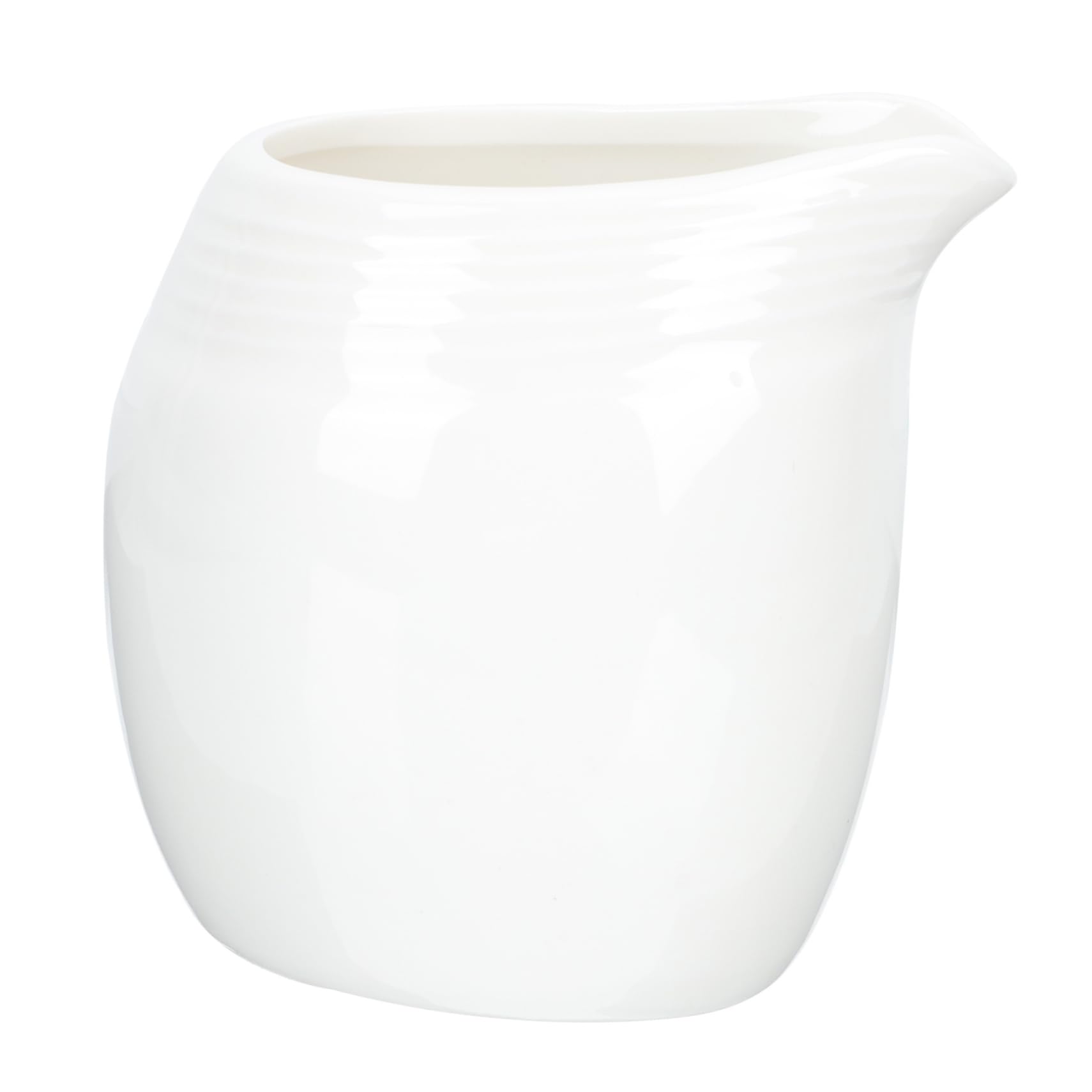 Mikinona Sauce Boat Sauce Jugs Porcelain Sauce Boats Cappuccino Pitcher Milk Frothing Holder Milk Creamer Jug Small Container Coffee Creamer Pourer Coffee Cup Bowl White Ceramics