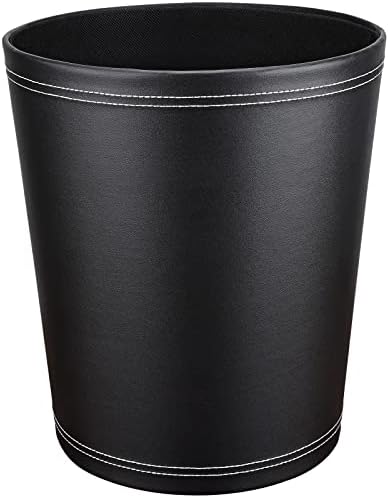 GORESE Office Trash Can - Trash Can Wastebasket,Garbage Container Bin for Storing and Holding Waste in Bathroom, Kitchen, Home Office, Craft Room(Black)