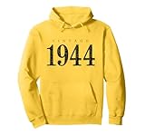 Photo Gallery vintage 1944 (nero antico) 81 compleanno felpa con cappuccio Photo Gallery vintage 1944 (nero antico) 81 compleanno felpa con cappuccio