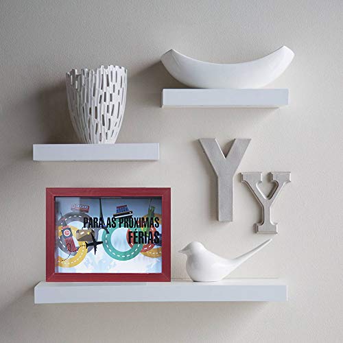 Quadro Cofre Travel Próximas Férias Kapos Vermelha 15X20X4