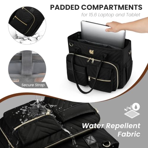 Bolso Tote para Mujer para Laptop y Trabajo 15.6 pulg miniatura 4