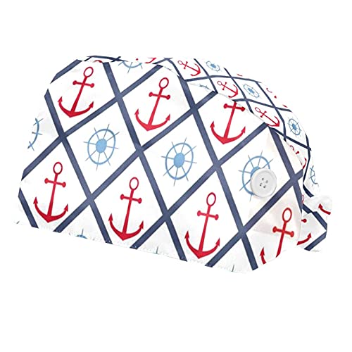 Gorra de trabajo con botón y banda para el sudor elástica que reduce la presión